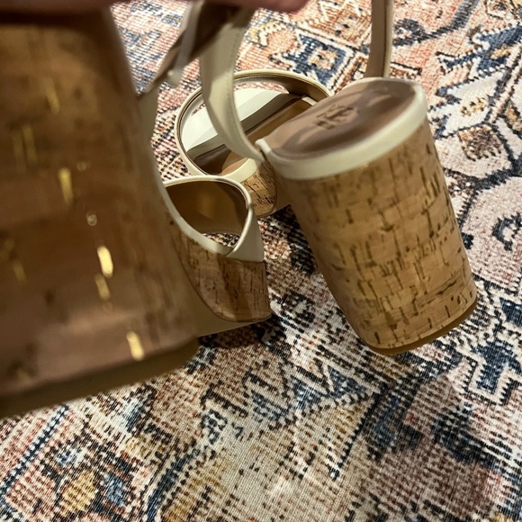 NEW Nordstrom Ansel Cork Platform Ankle Strap Sandals size 10 - Picture 5 of 7